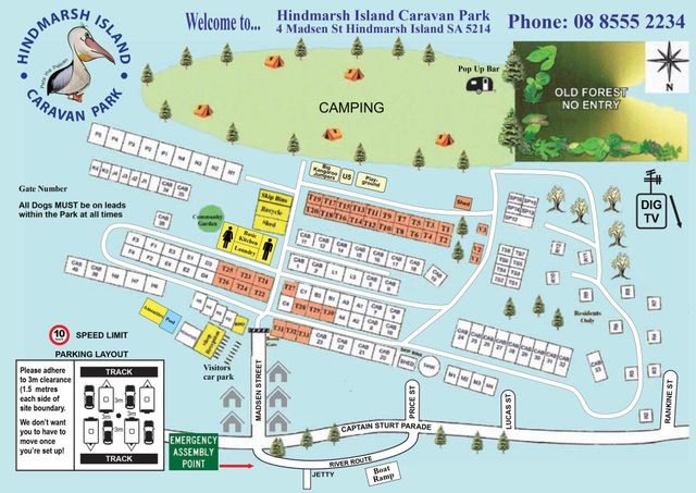 Map Of Hindmarsh Island Hindmarsh Island Caravan Park - Hindmarsh Island, Sa - Tourist Bookings