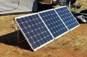 Solar Panels On A Camp Site — Aussie 4WD and Camping Hire in Cairns, QLD