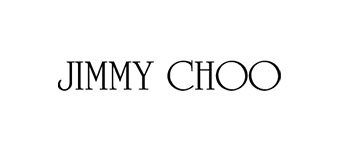 A black and white logo for jimmy choo on a white background.