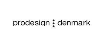 The logo for prodesign denmark is black and white on a white background.