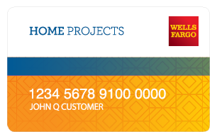 A wells fargo credit card for home projects