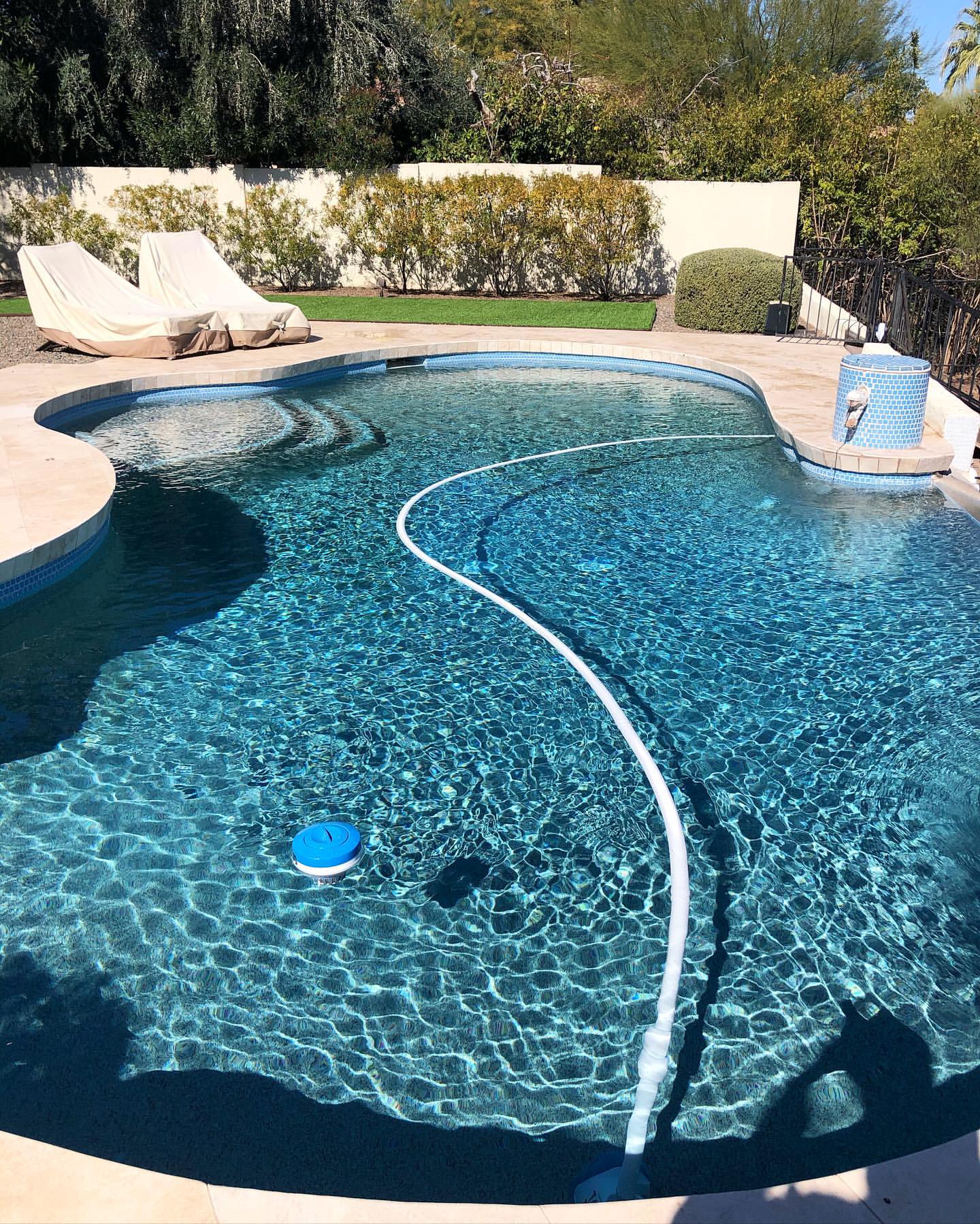 pool with pipe in fountain hills