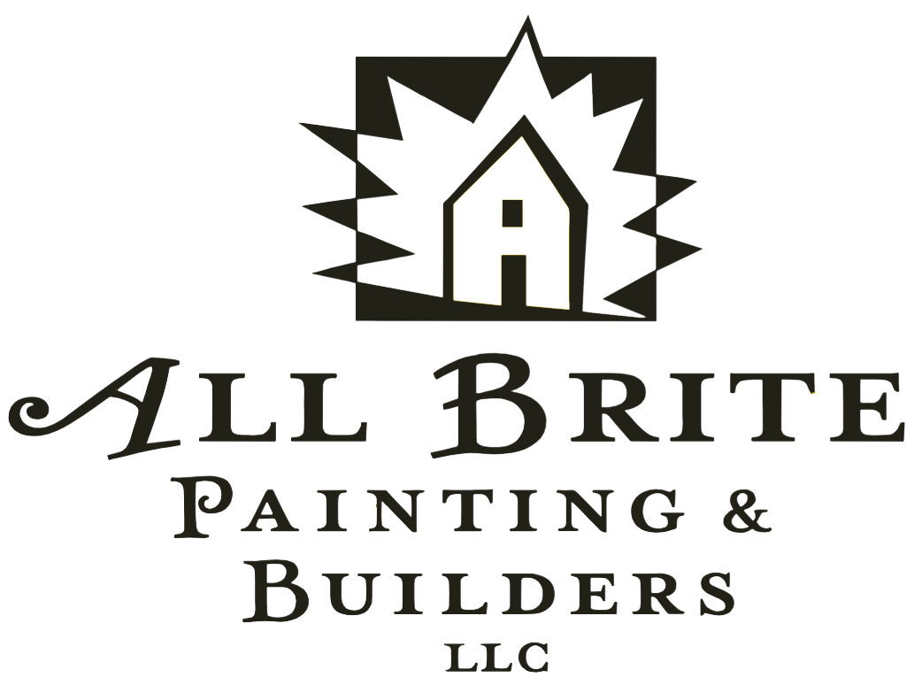 A black and white logo for all bright painting and builders llc
