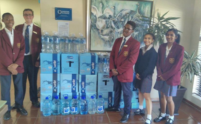Trinityhouse student collecting water