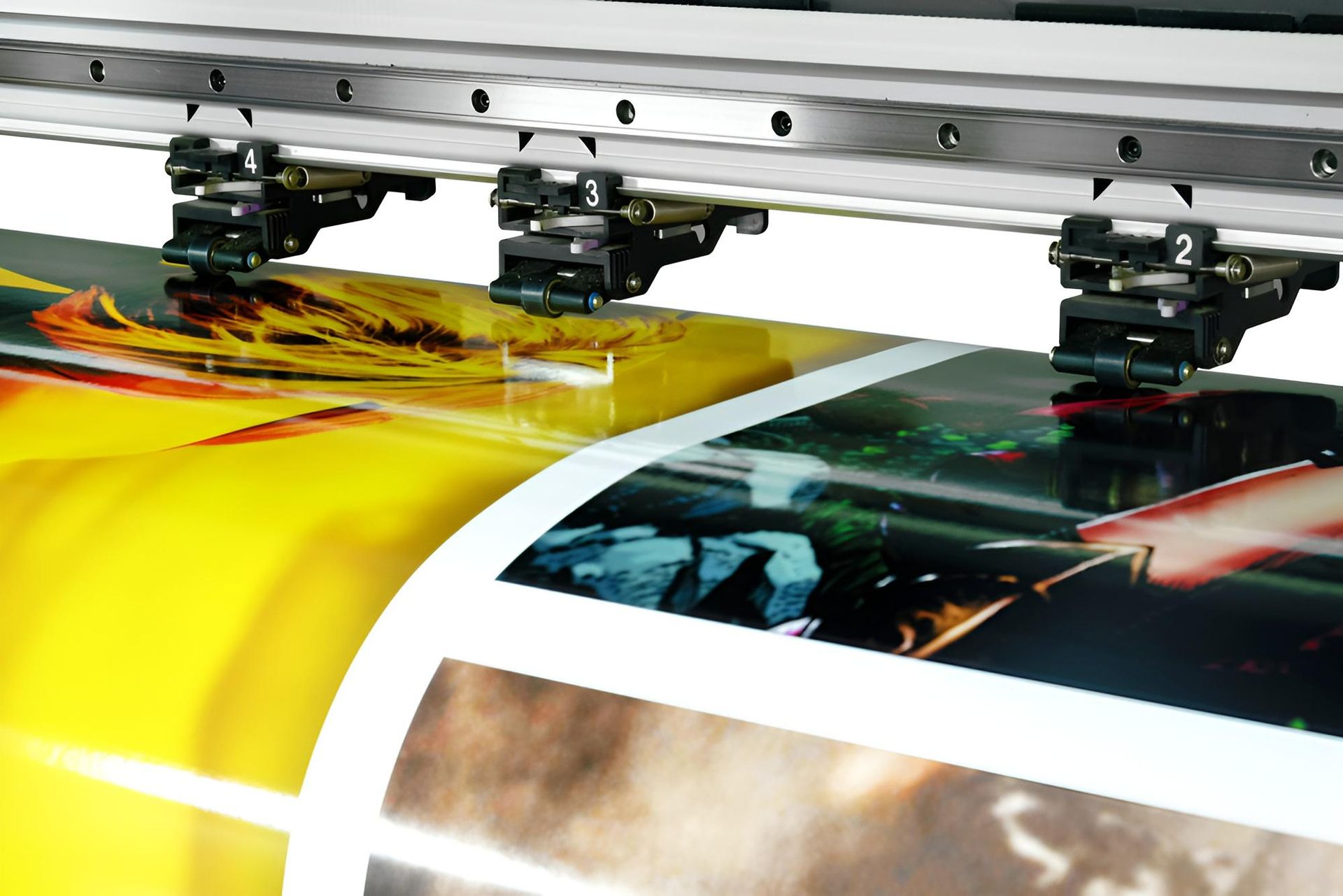 Machine is Printing a Picture of a Yellow Car — Copy That @ Profsec in Ballina, NSW