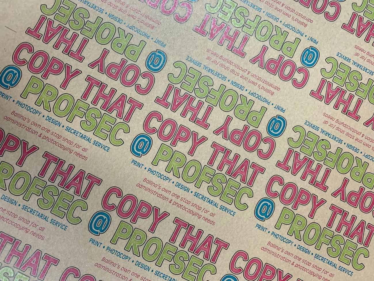 Piece of Paper That Says Copy That on It — Copy That @ Profsec in Ballina, NSW