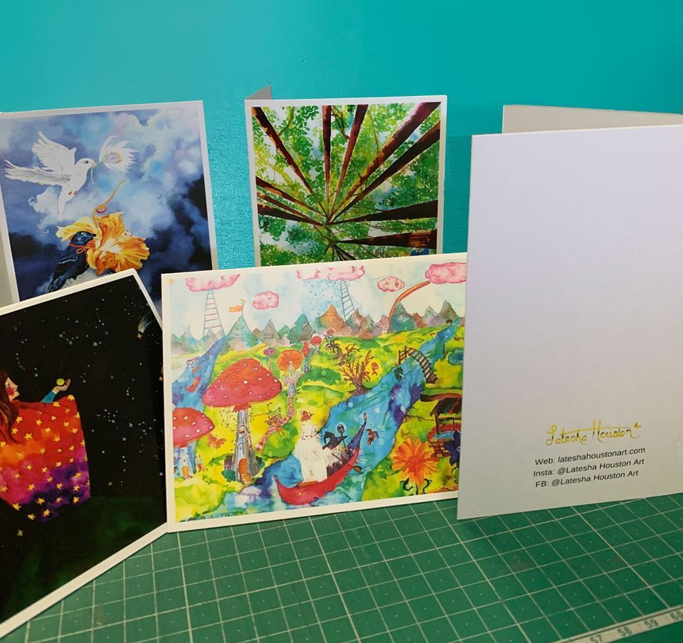 Bunch of Greeting Cards Are Sitting on a Green Cutting Board — Copy That @ Profsec in Ballina, NSW