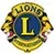 Lions International logo: a blue circle with a gold 