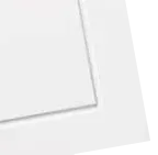 White paper sheets stacked, slightly overlapping, creating depth and dimension.