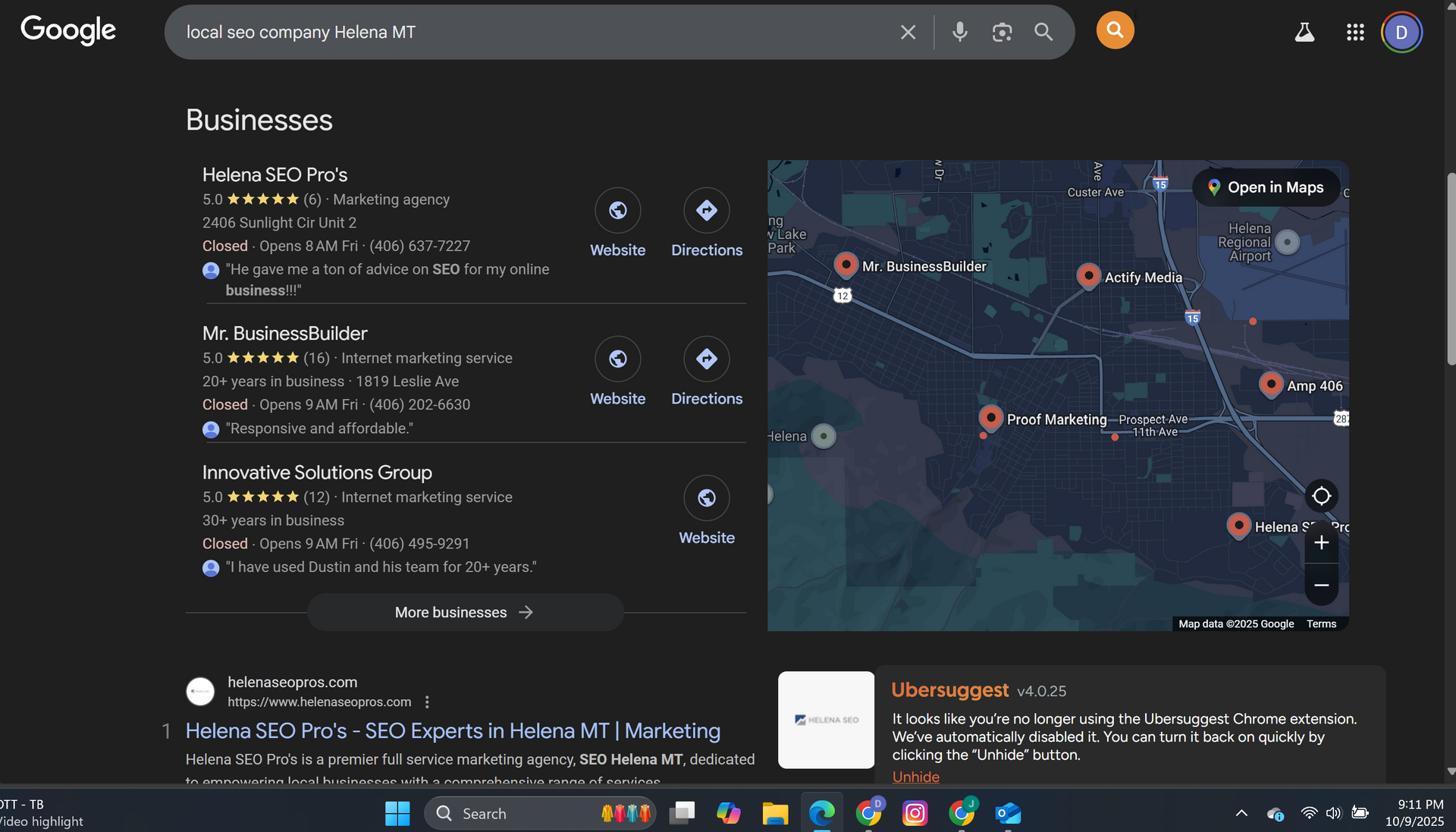 Planning session for SEO and digital growth strategies in Montana