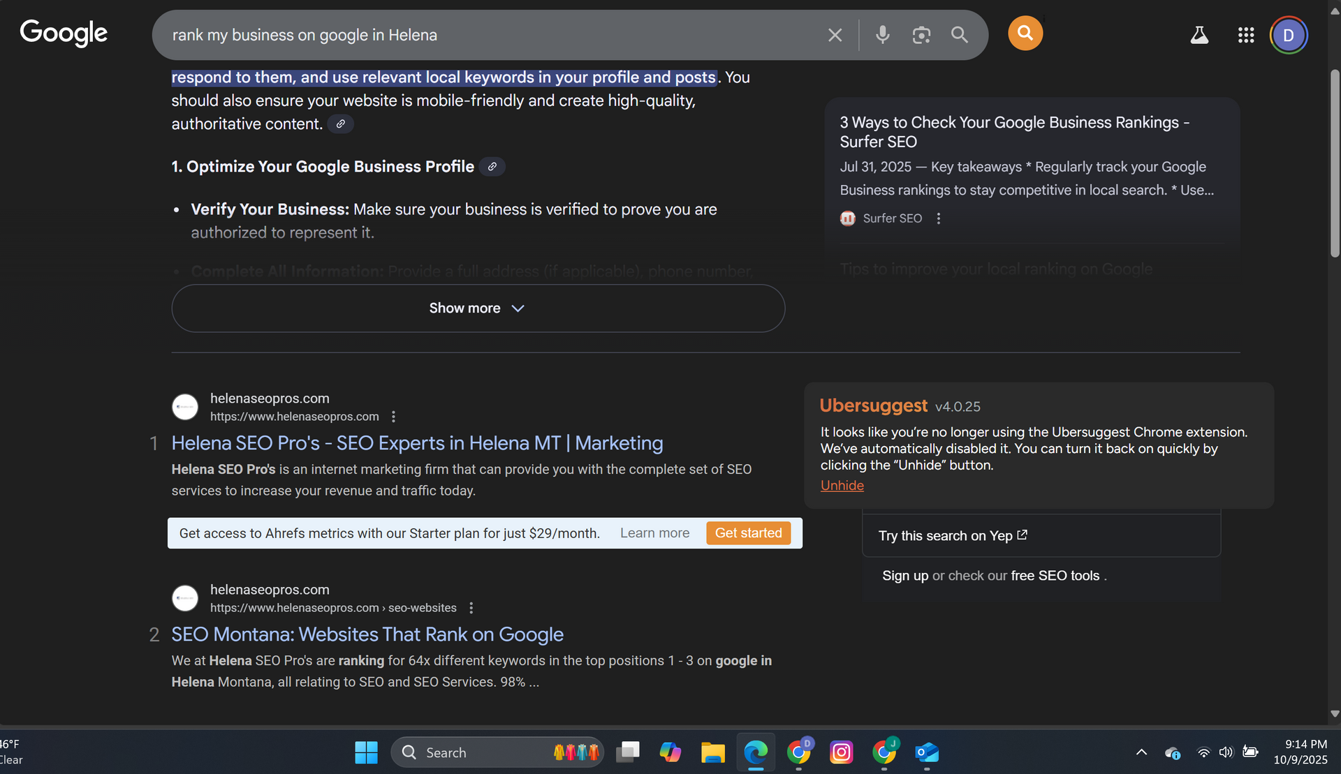 Professional SEO services for Montana-based service businesses