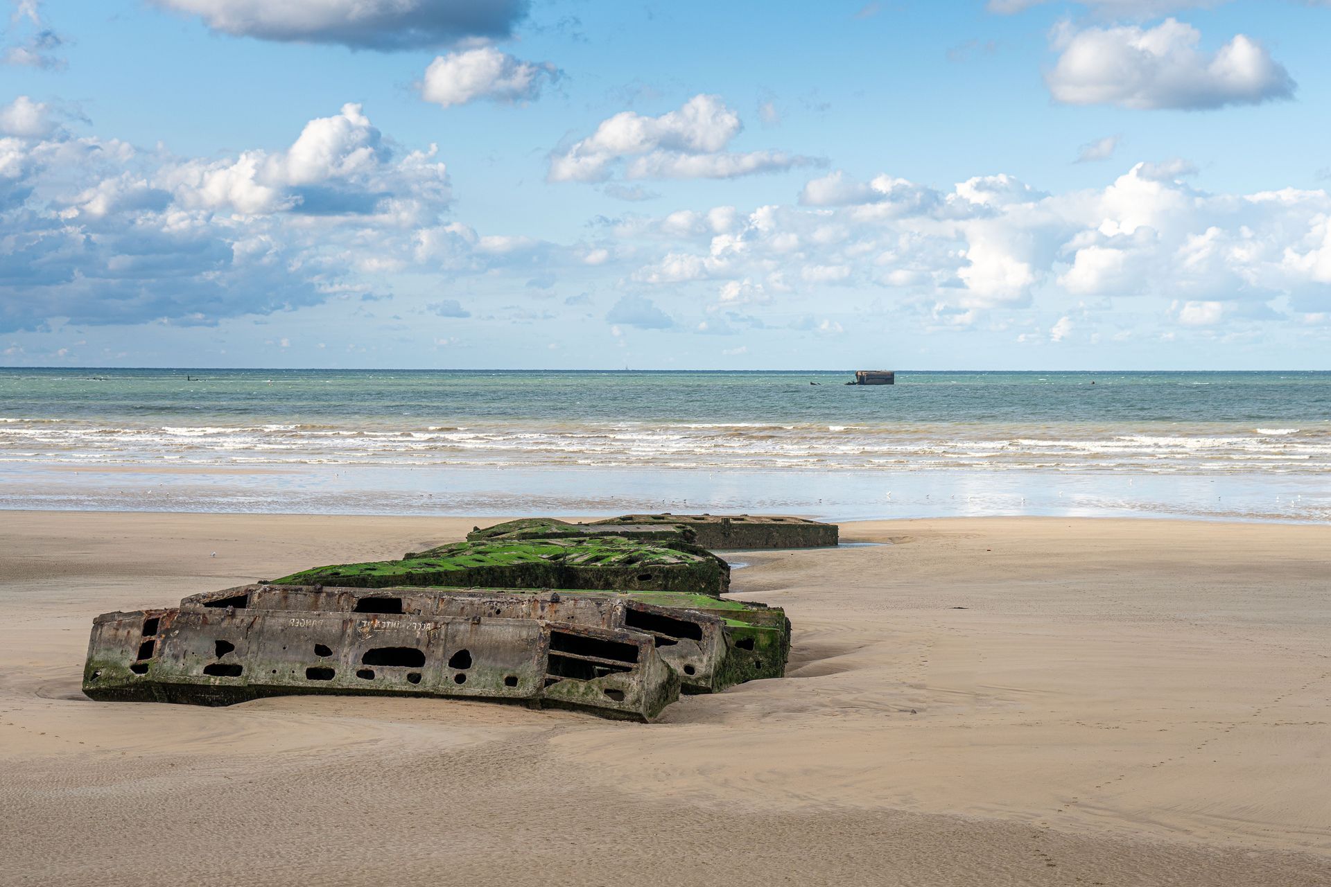 The historic cliffs of Pointe du Hoc, a key D-Day site in Normandy