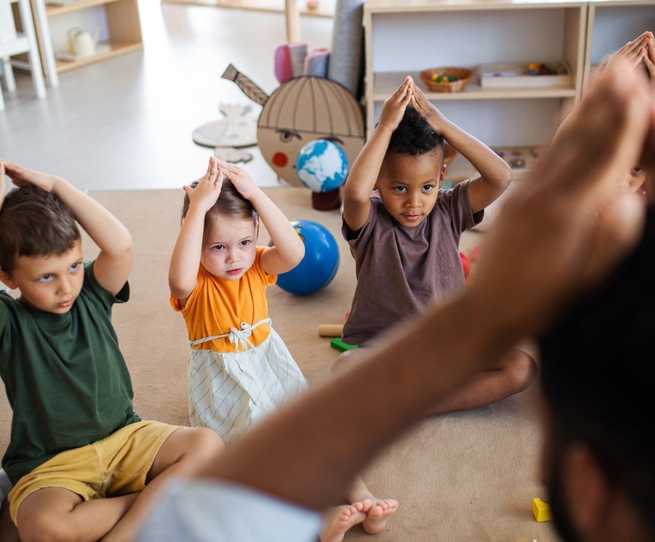 Children learning in an early years setting.
