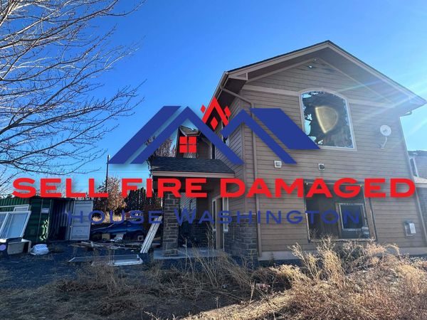 A house with fire damage in Washington