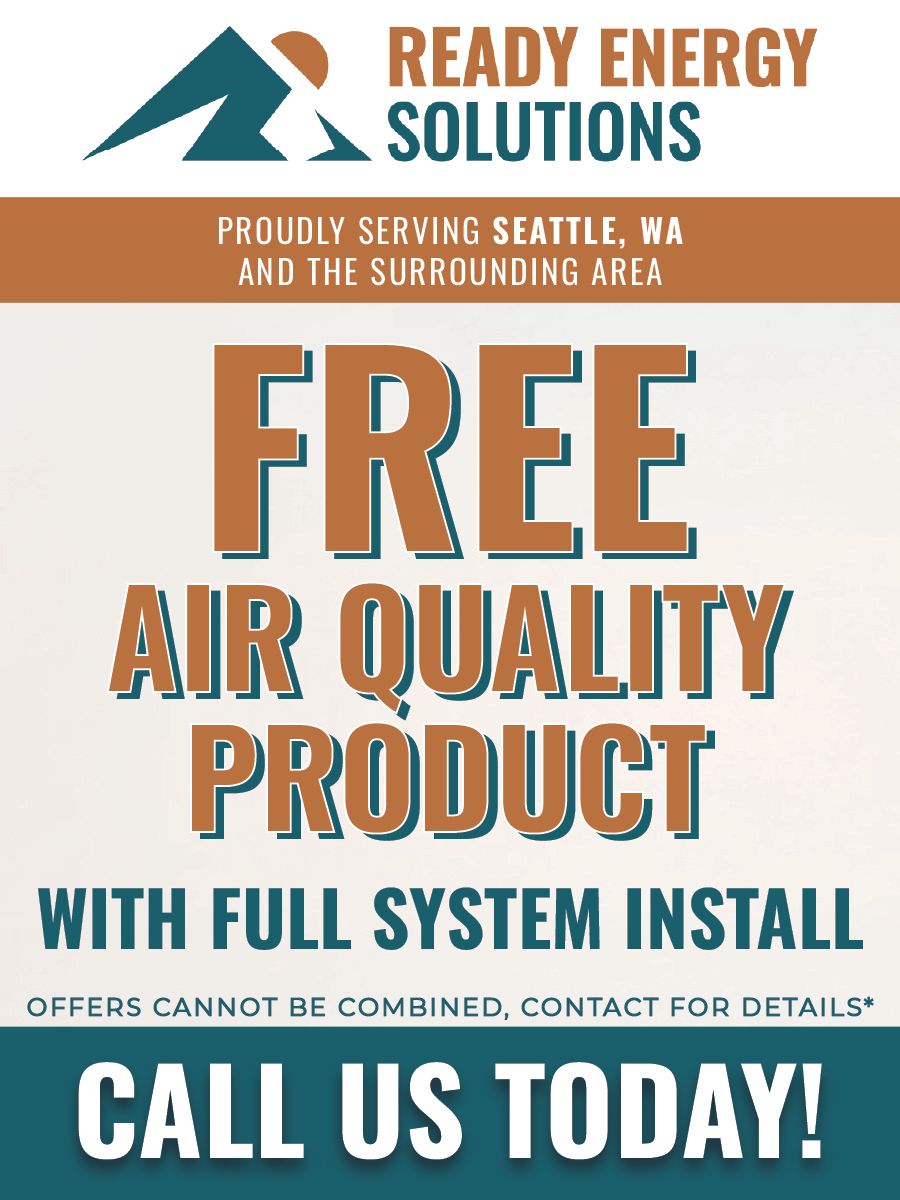 Ready energy solutions is offering a free air quality product with full system installation.