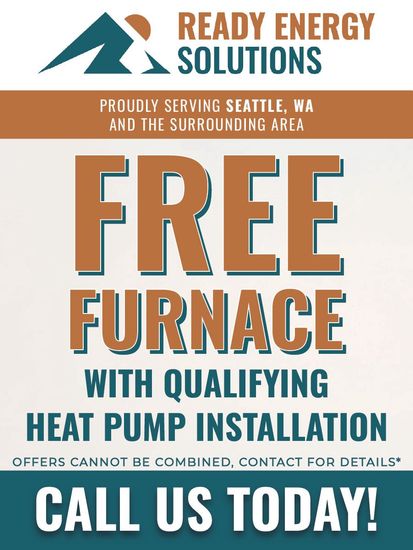 Ready energy solutions is offering a free furnace with qualifying heat pump installation.