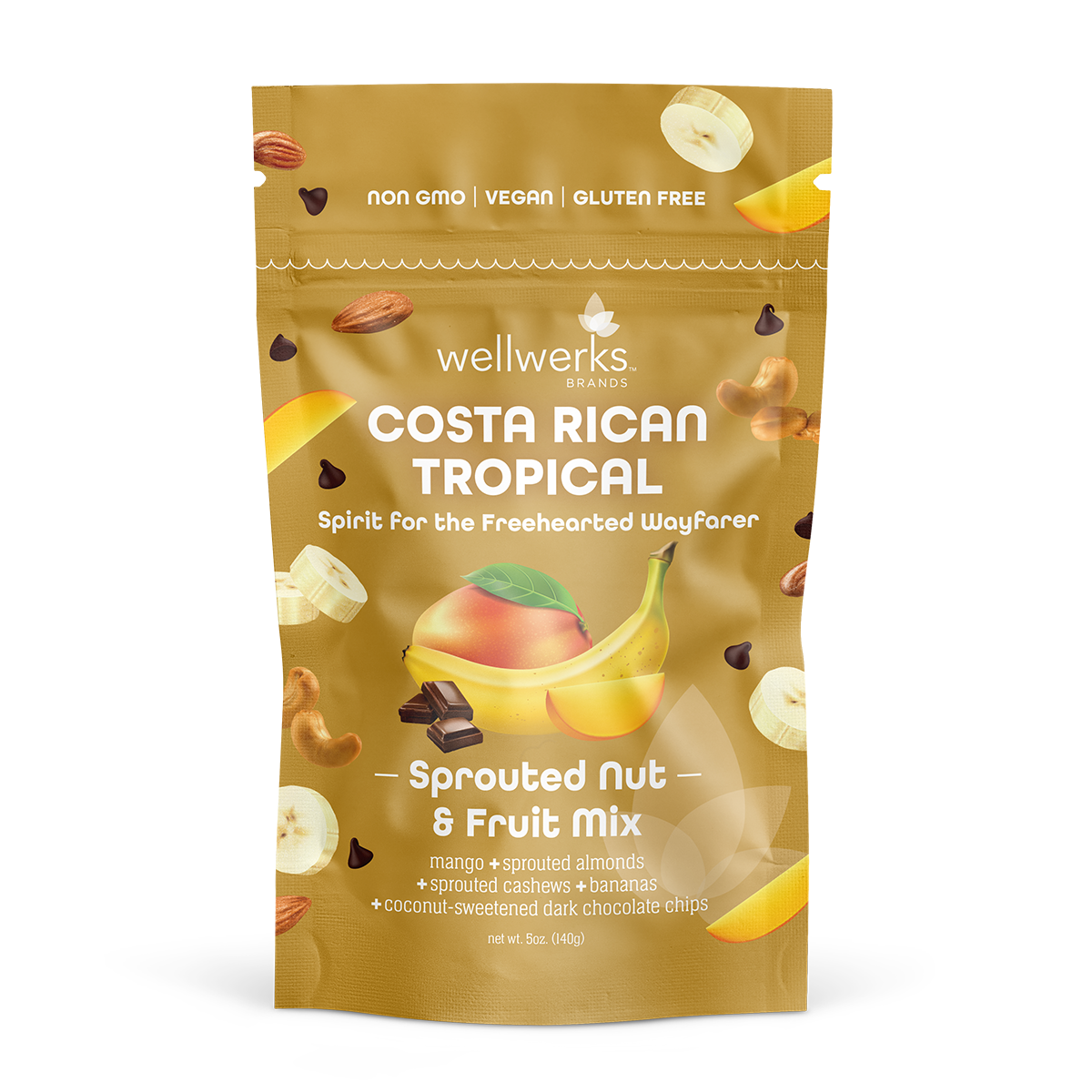 Sprouted Nut and Fruit Trail Mix - Costa Rican Tropical