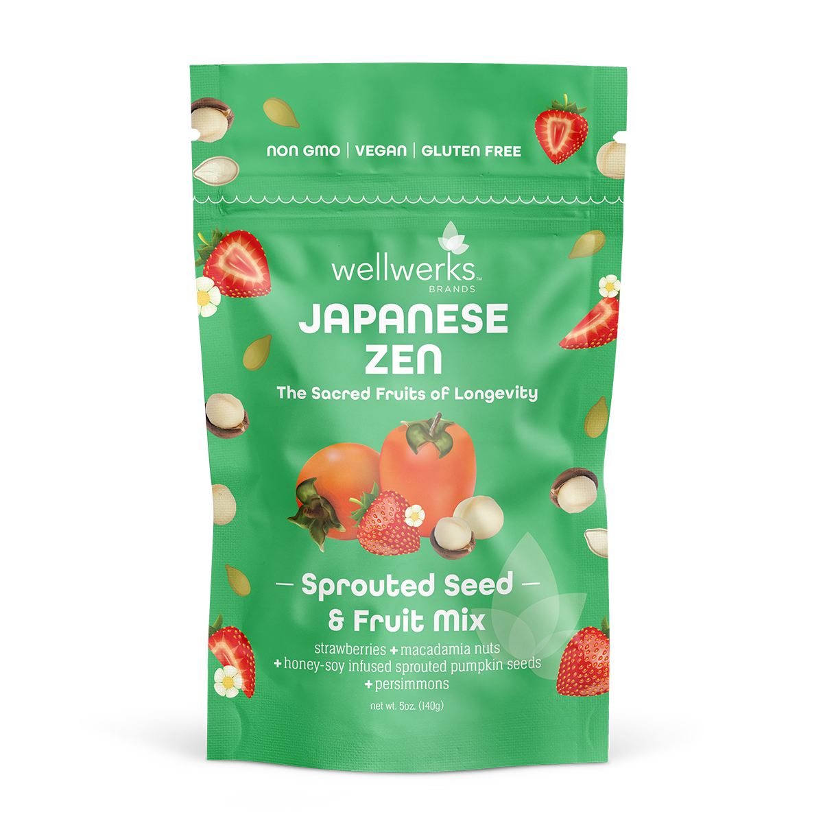 Sprouted Seed and Fruit Trail Mix - Japanese Zen