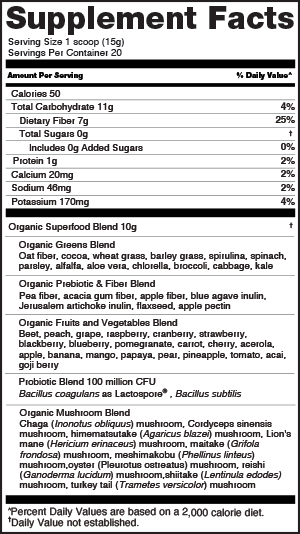 Super Greens Powder - Chocolate