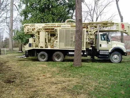 Truck with drilling equipment — Franklin, TN — Henry Drilling LLC