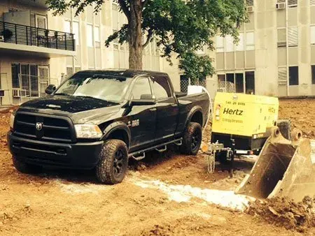 Black pick-up truck — Franklin, TN — Henry Drilling LLC