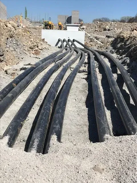 Black pipes on the ground — Franklin, TN — Henry Drilling LLC