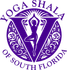 Purple Yoga Shala of South Florida logo with a person in a yoga pose inside a 