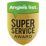 The logo for angie 's list super service award