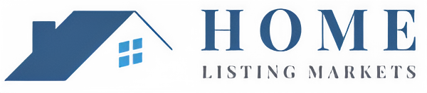 Logo featuring a blue house graphic with the word 