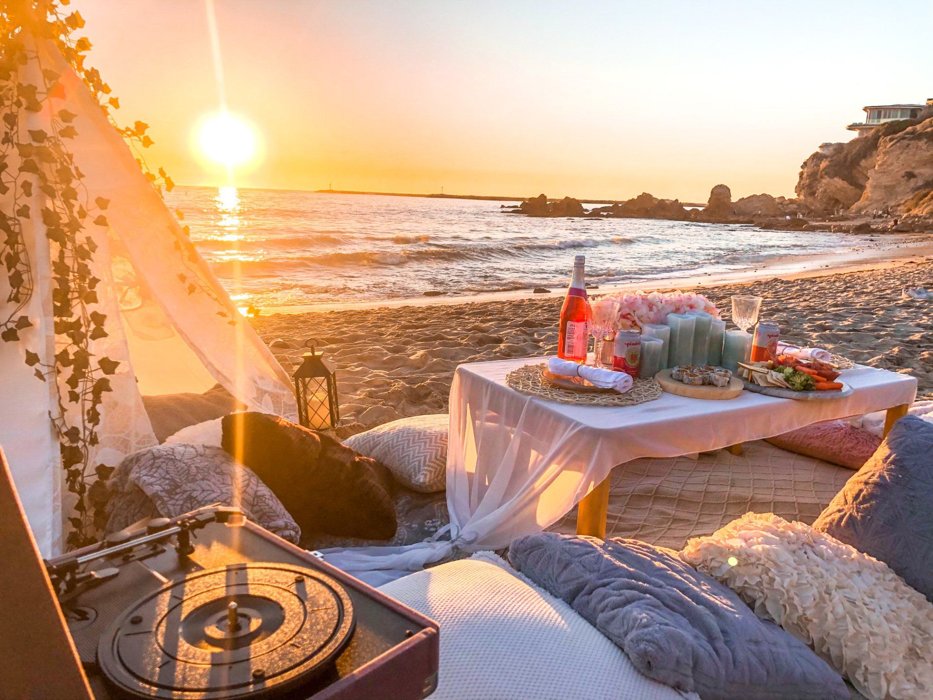 Beach Picnic Luxury Pop Up Picnic Orange County CA