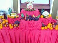 food served on a table