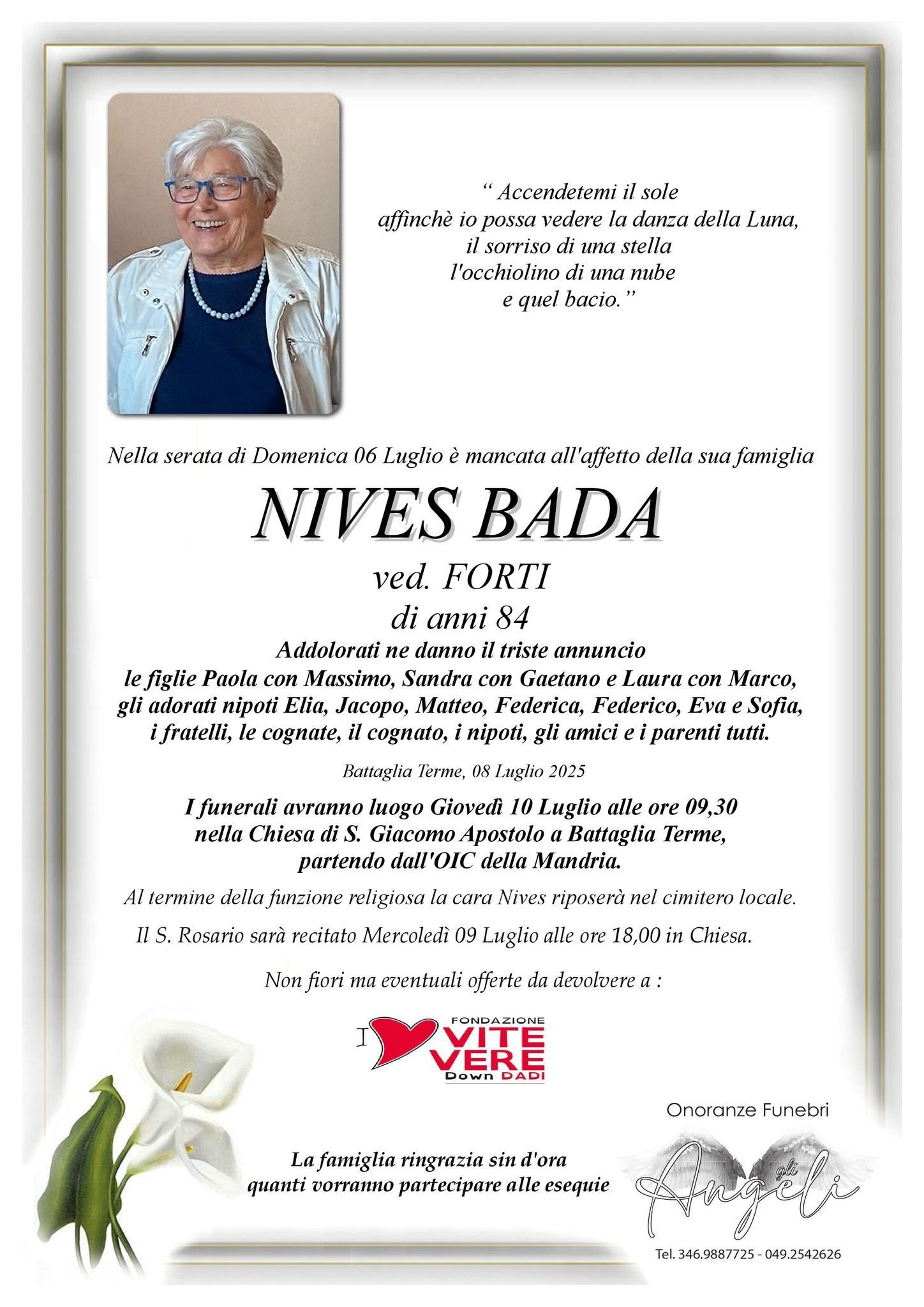 necrologio nives bada