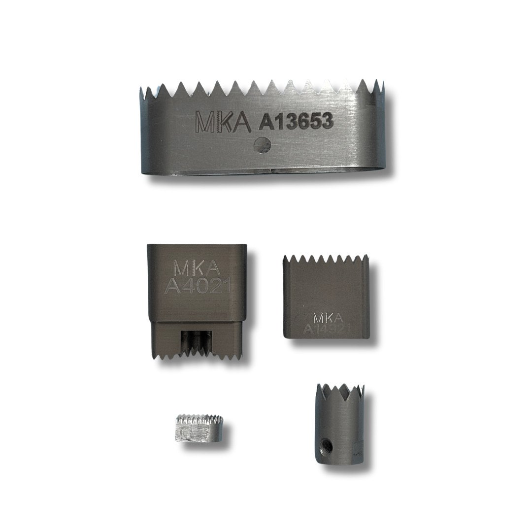 Various serrated blades