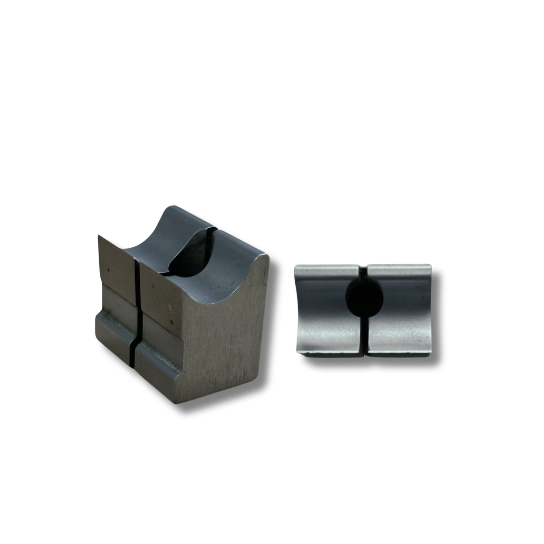 Side and top view of clipper spares made by machine Knives Australia