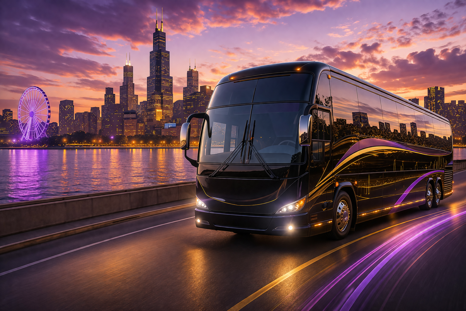 A man and a woman are standing next to a black car.