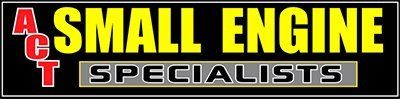 act small engines specialists business logo