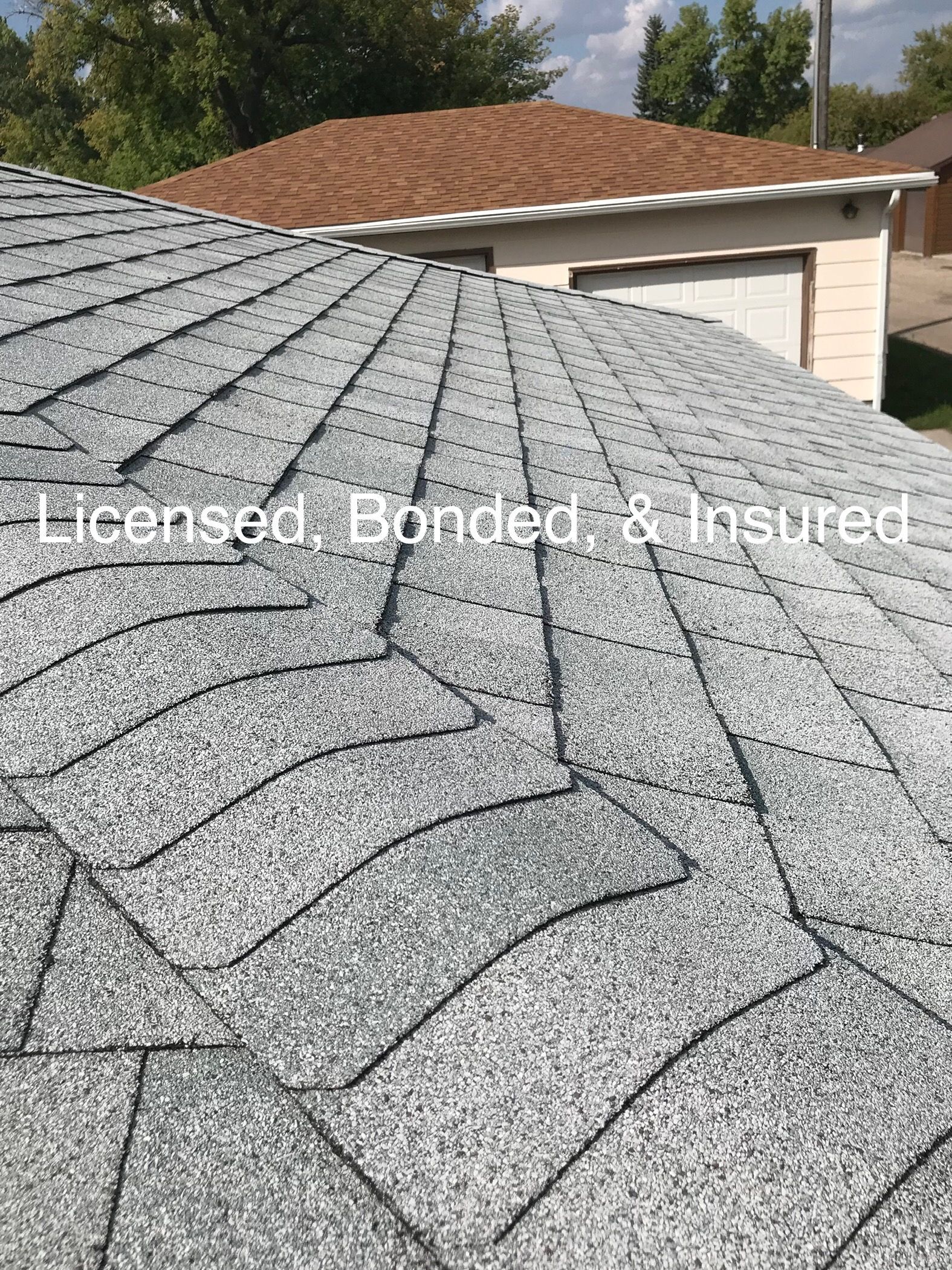 A close up of a roof 