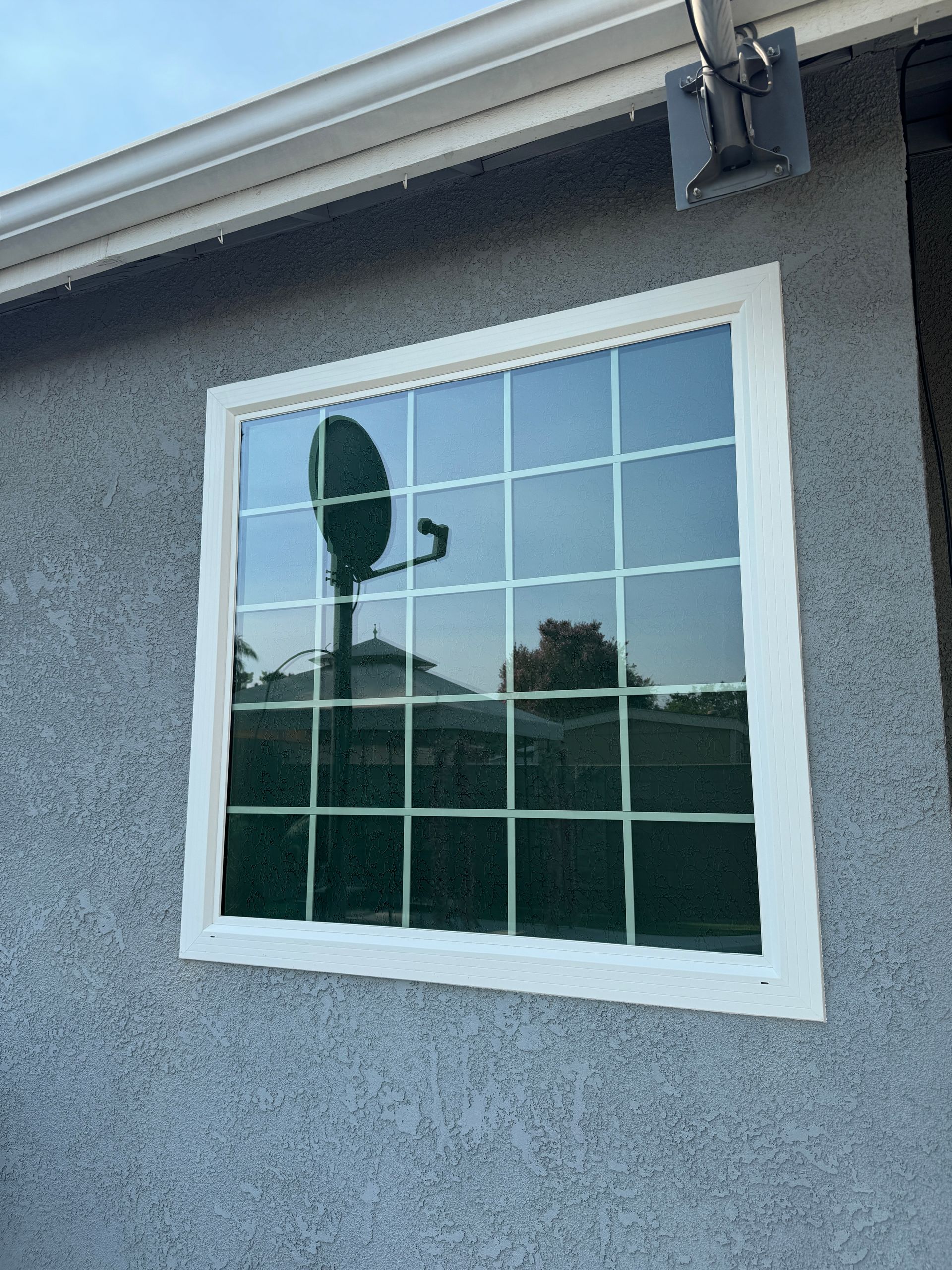 window on side of house