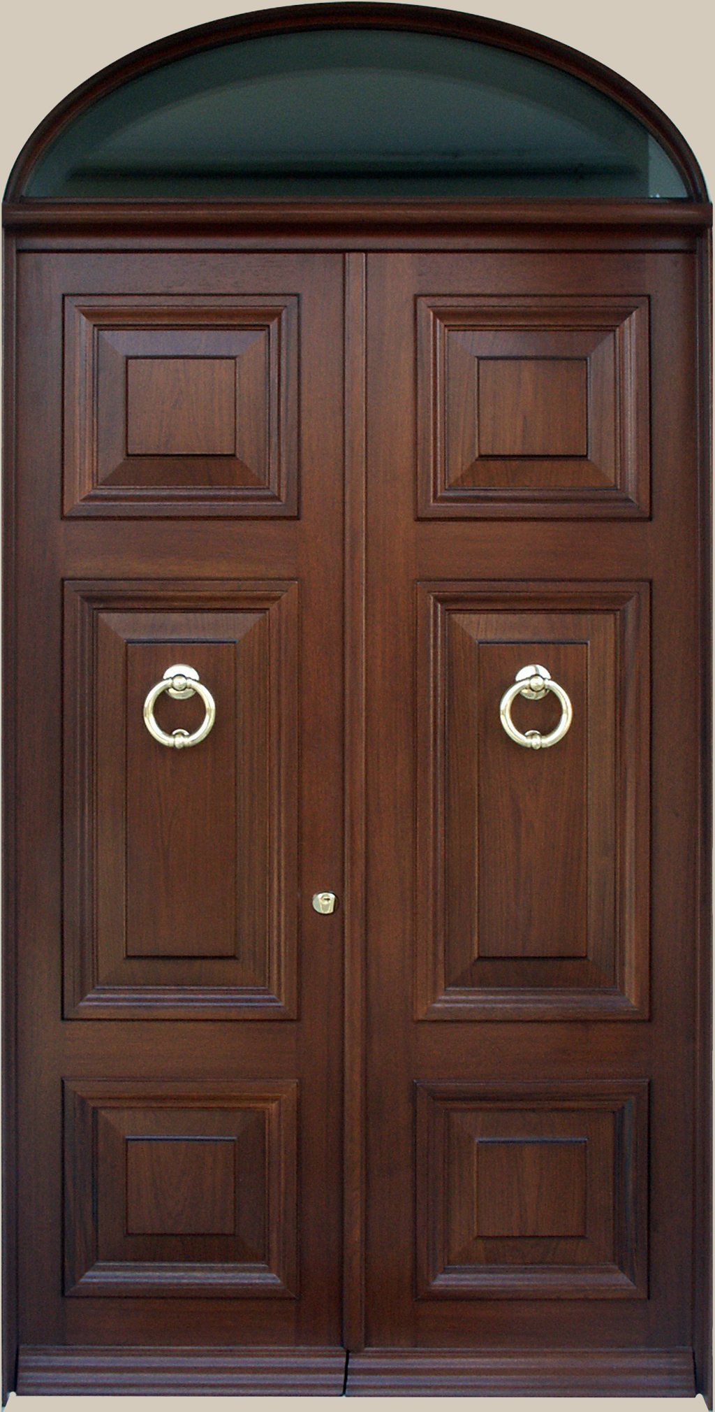 portoncino in legno due ante