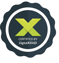 Certified by Digital XRAID logo