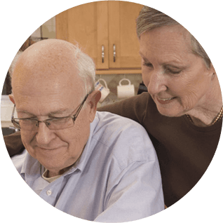 Older couple discussing power of attorney