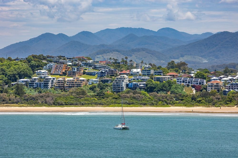 Coastal View With Houses — Mentally Hooked in Coffs Harbour, QLD