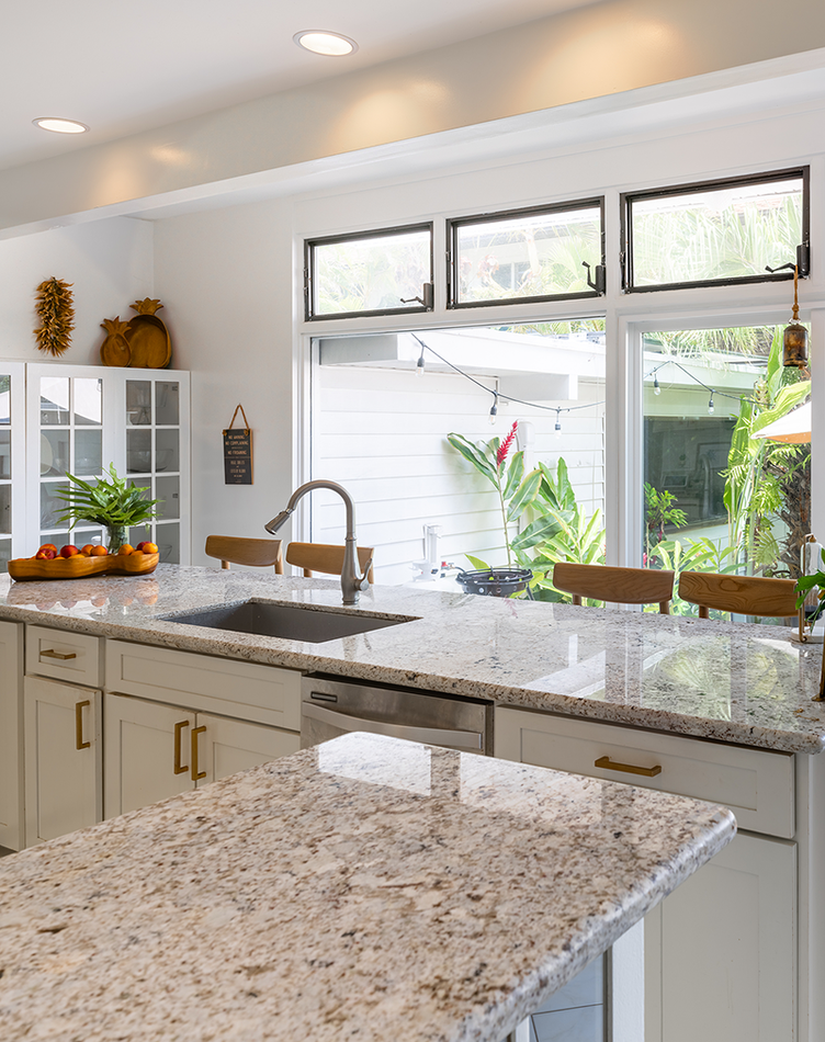 Modern kitchen renovation in Honolulu by Hopkins Hawaii Completed Honolulu kitchen remodel by Hopkins Hawaii handyman team