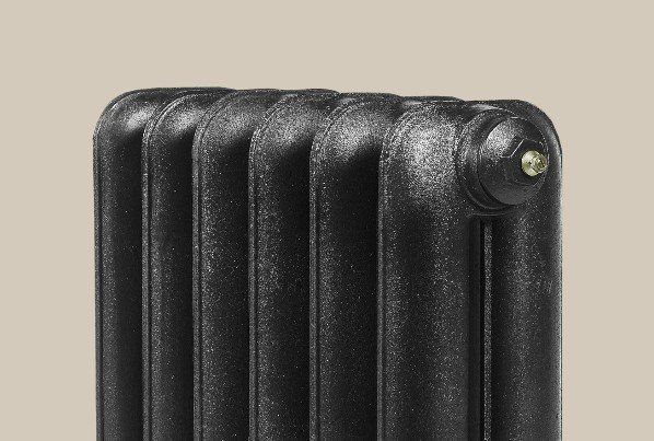 Gladstone cast iron electric radiator in black