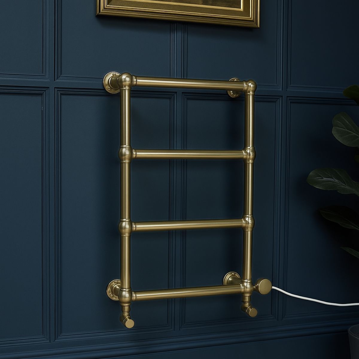 Midas brass finish towel rail