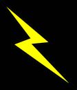 Electric-radiators.uk logo - lightening bolt