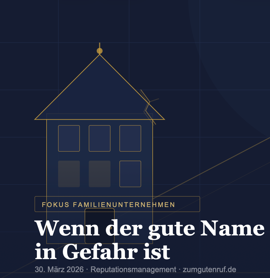Reputationsanagement für Familienunternehmen