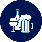 rooftop sky lounge icon.