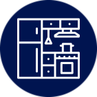 quartz countertops icon.