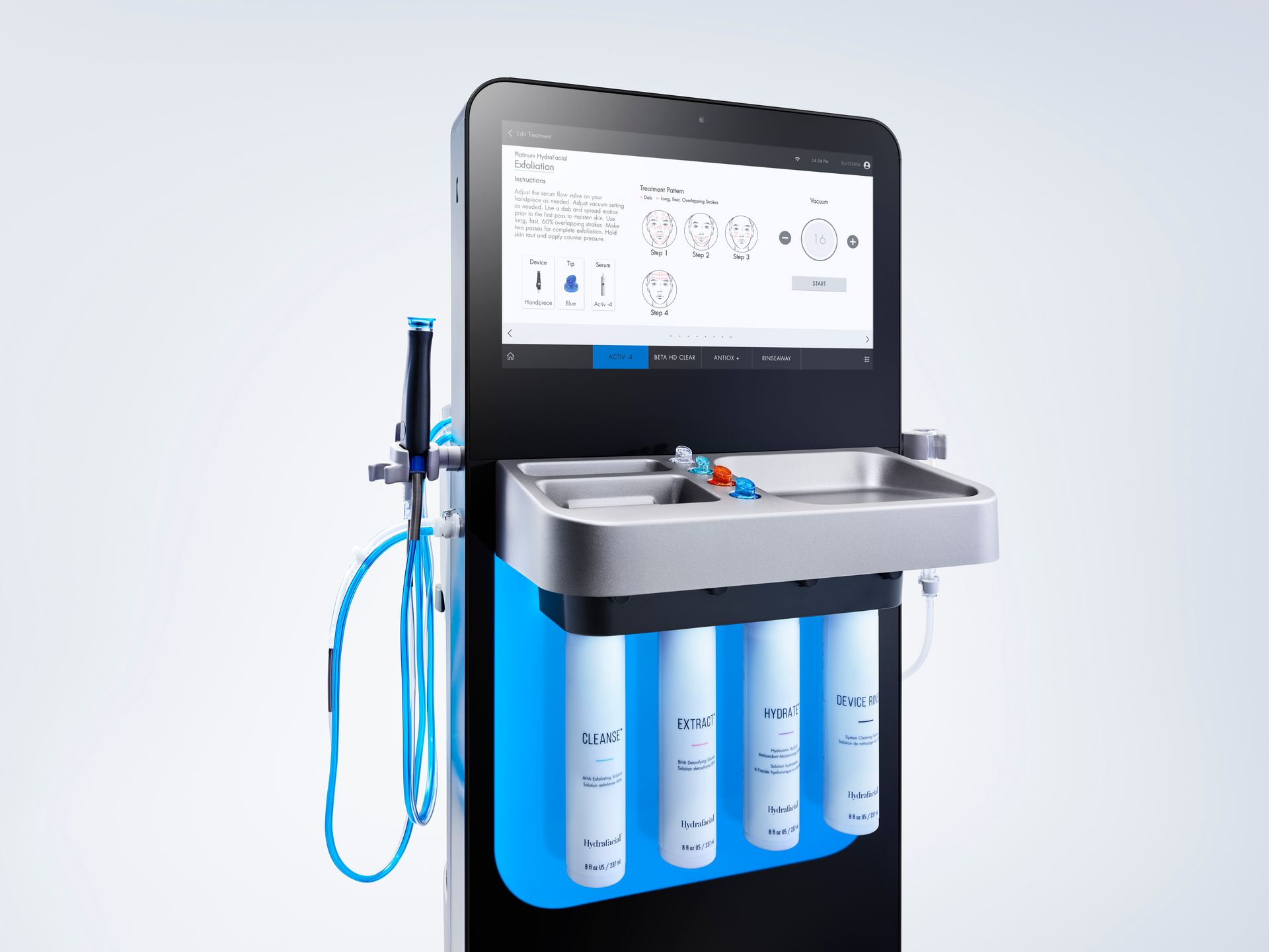 A machine that looks like a sink with a screen on it.